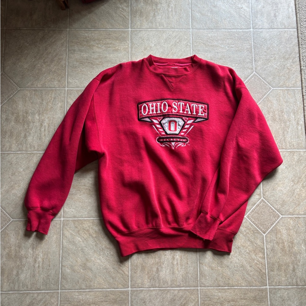 Vintage Ohio State Red Men's Sweater